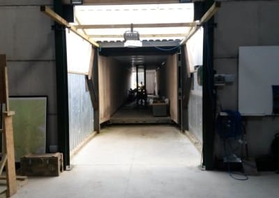 Looking down the barrel inside the Indoor Range